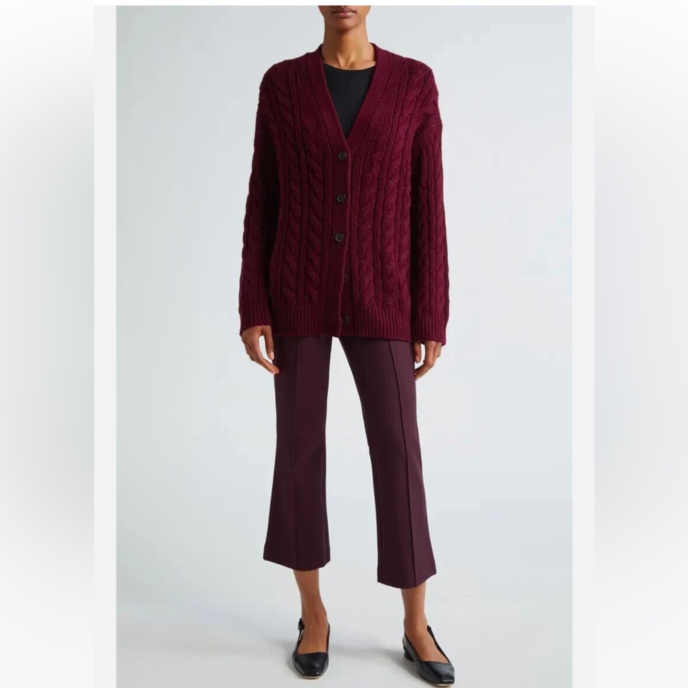 NWT VINCE mid rise pintuck crop flare pant - Picture 15 of 16